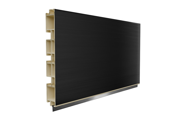 ZOCLO PVC ALUMINIO NEGRO